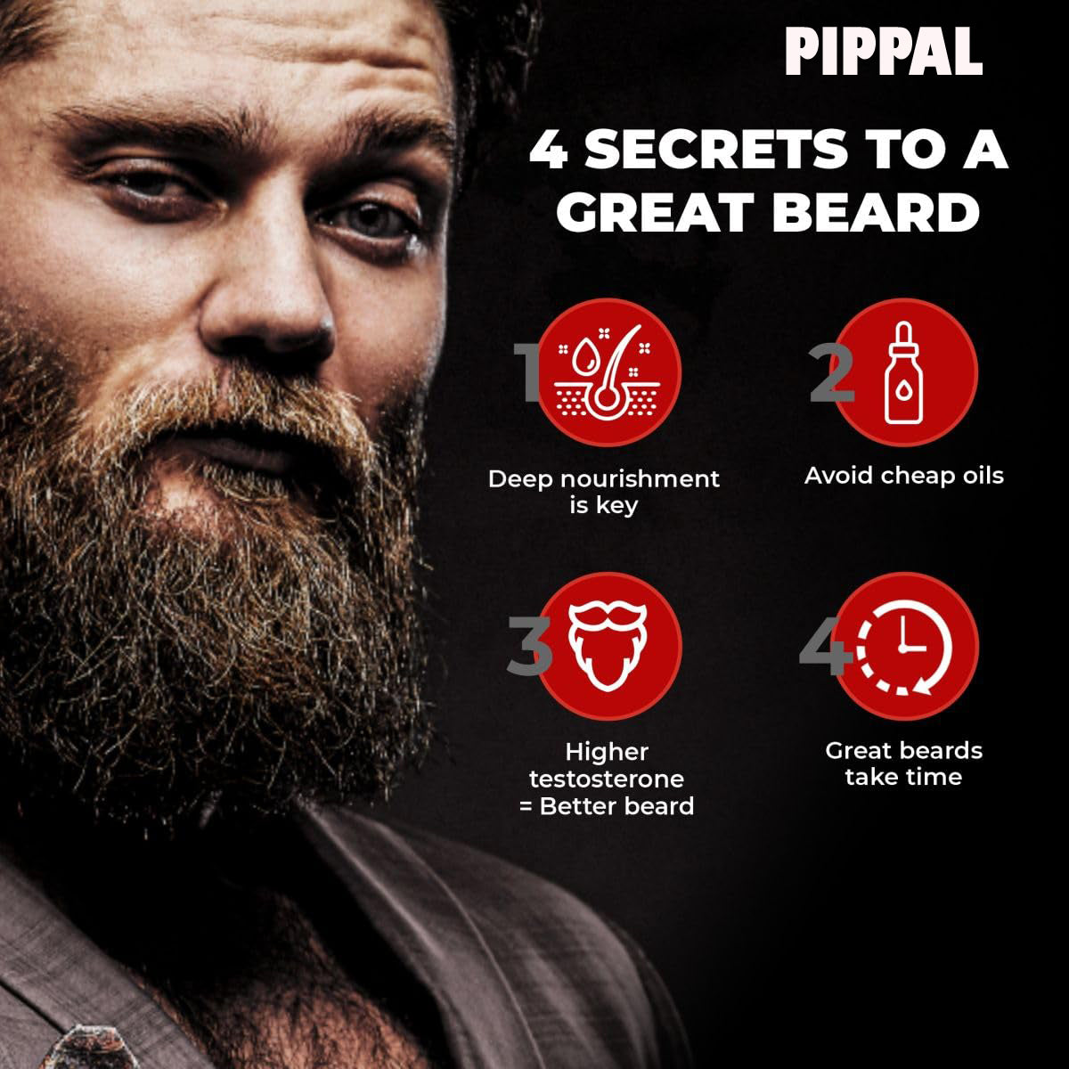Beard And Hair Growth Oil - (Fast Growth)